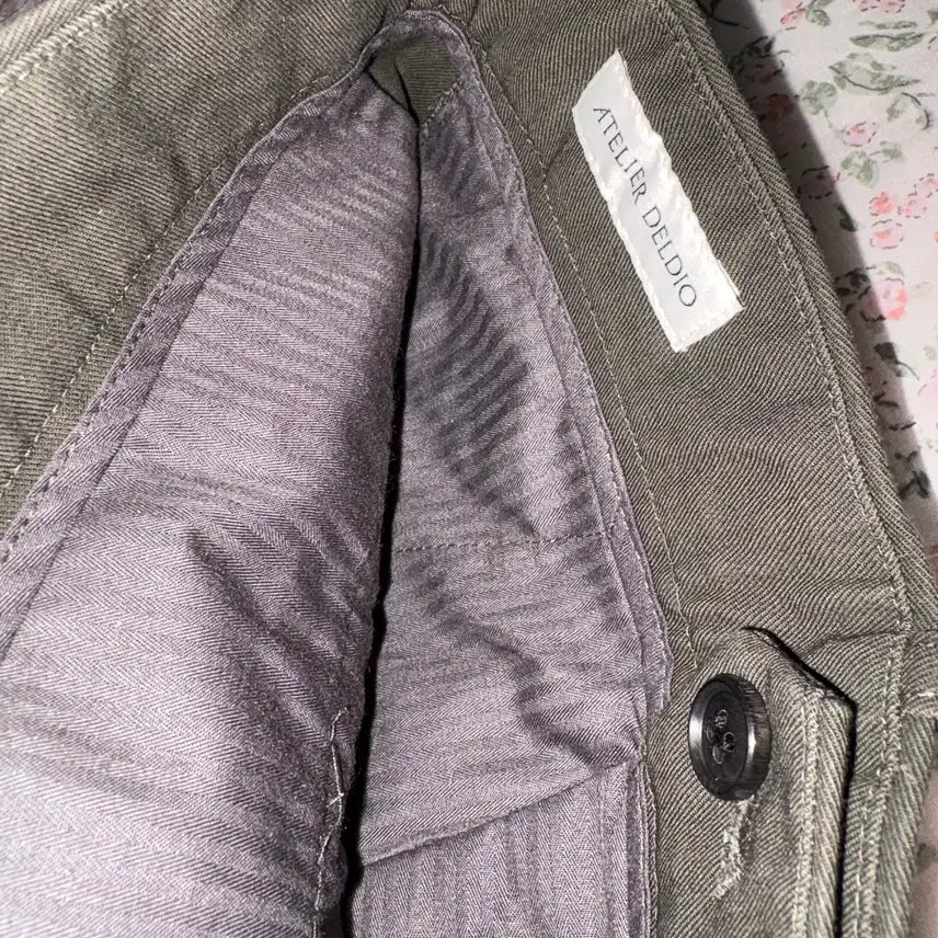 [BUNJANG] Atelier Delio High Twisted Cotton Pleated Pants (Charcoal Grey) M / 아틀리에 델리오 코튼 팬츠 팝니다.