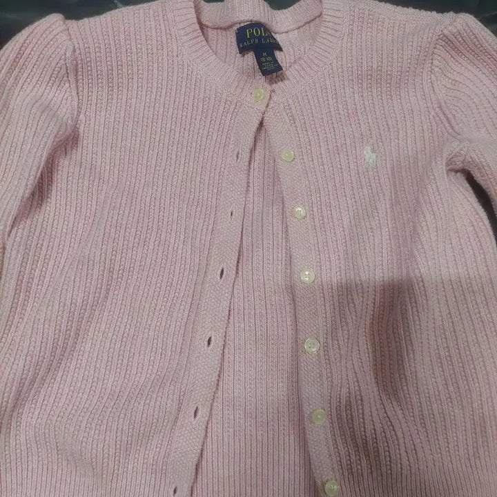 [BUNJANG] Polo Baby Pink Cardigan / 폴로 베이비핑트 가디건