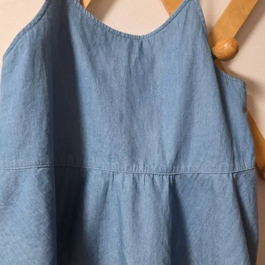 [BUNJANG] Smocking Blouse, Blue Bustier, Mini Skirt, 55 / 스모킹블라우스 청뷔스티에 원피스 밴딩치마 55