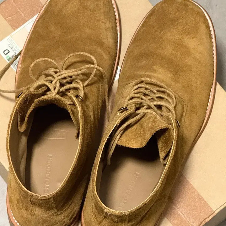 [BUNJANG] Lost Garden Suede Field Boots Beige Size 44 / 로스트가든 필드 부츠 베이지 44