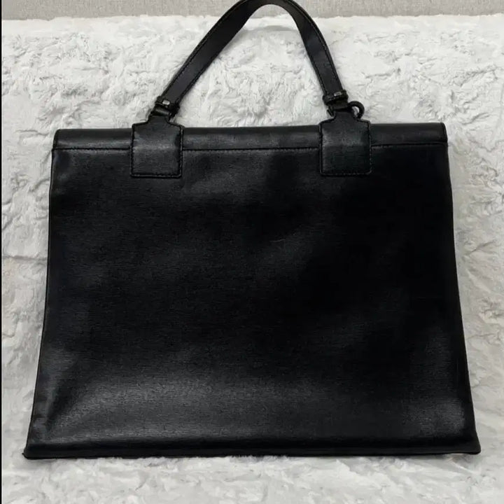 [BUNJANG] Gucci Black Leather Briefcase Bag / 구찌 블랙 레더 브리프케이스백