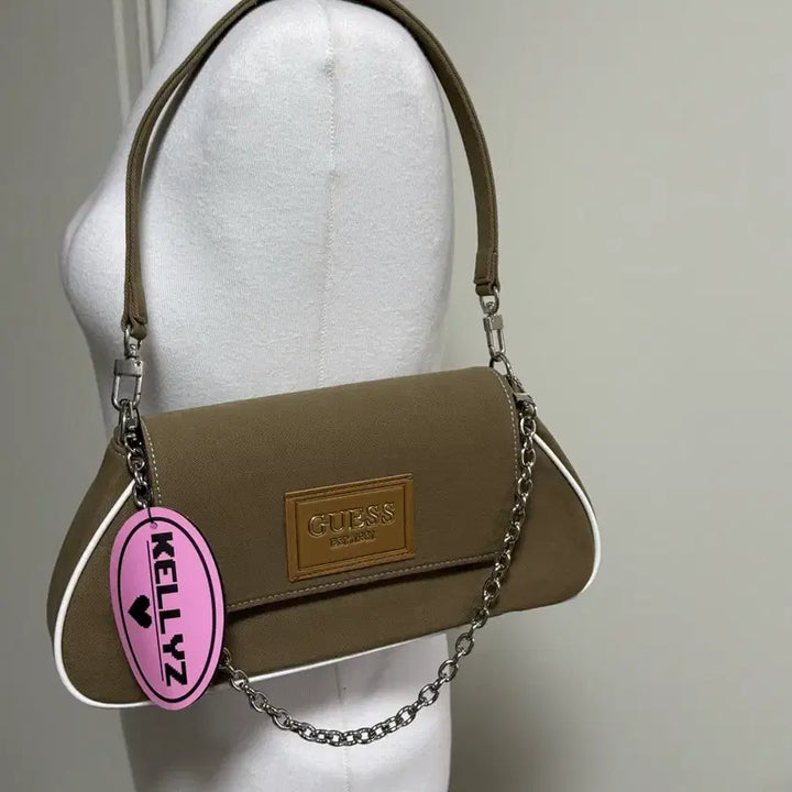 [BUNJANG] Guess Brown Upcycled Shoulder/Cross Bag / 캘리즈 게스 브라운 업사이클링백