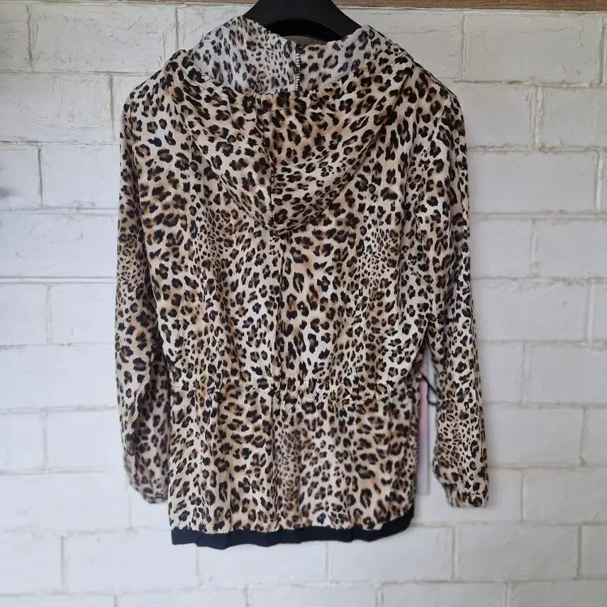 [BUNJANG] Leopard Print Hoodie Zip-Up Jumper Women&