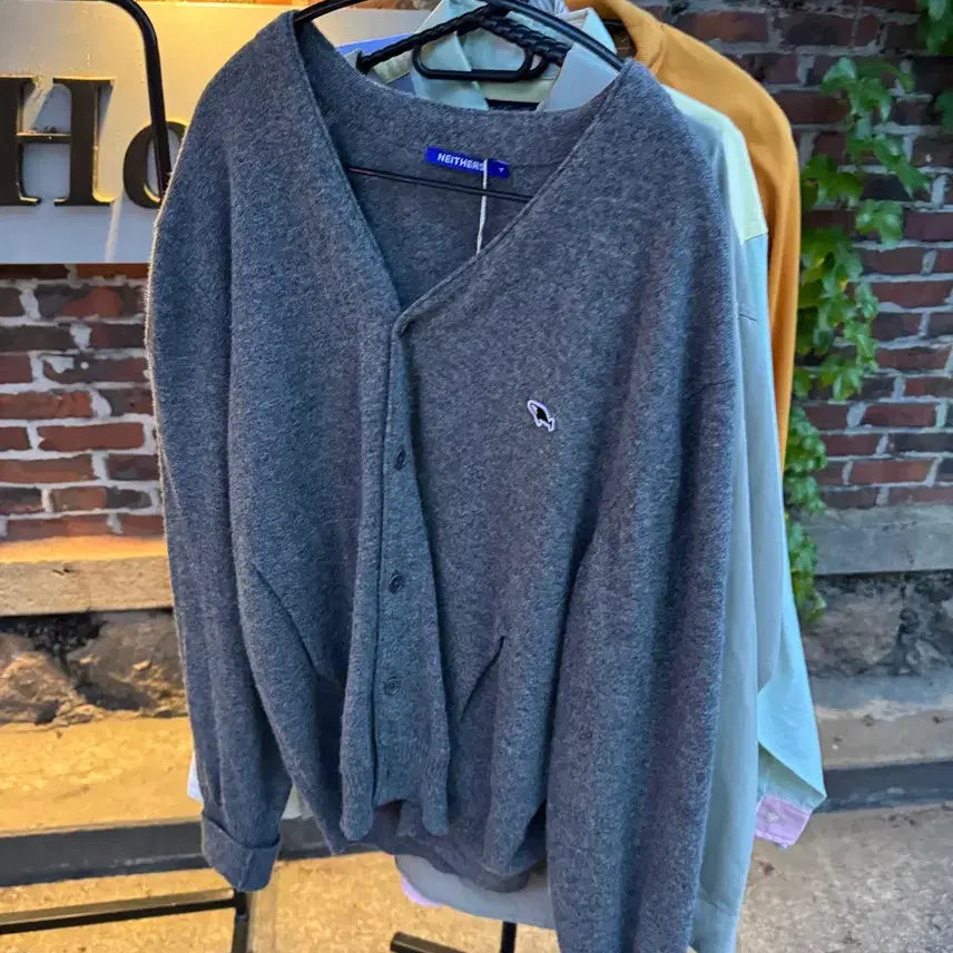 [BUNJANG] Nadus Grey Cardigan L / [새상품급/L] 네이더스 그레이 가디건