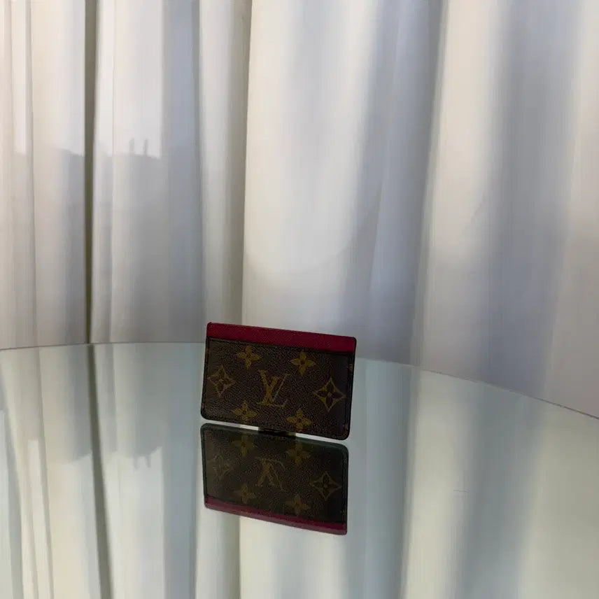 [BUNJANG] Louis Vuitton Monogram Fuchsia Card Holder / 루이비통 모노그램 푸시아 카드지갑