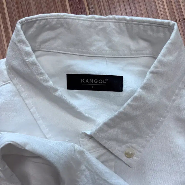 [BUNJANG] Kangol White Oxford Shirt L / 캉골 화이트 옥스포드셔츠 L팝니다.