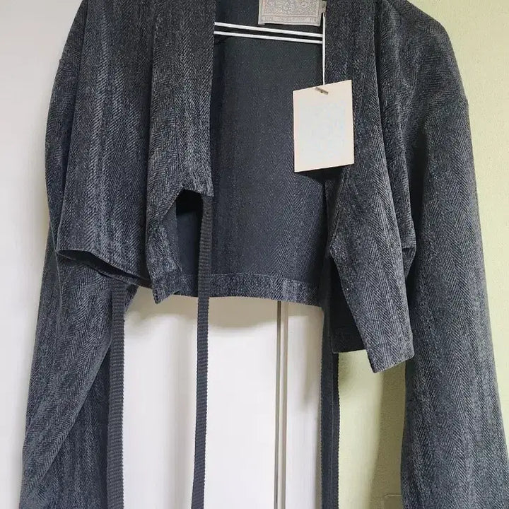[BUNJANG] Gosun Cropped Jeogori Herenbone Cardigan / (미사용 새상품)한땀한땀 [고선]저고리