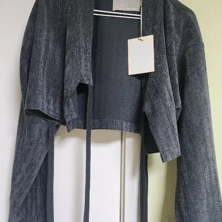 [BUNJANG] Gosun Cropped Jeogori Herenbone Cardigan / (미사용 새상품)한땀한땀 [고선]저고리