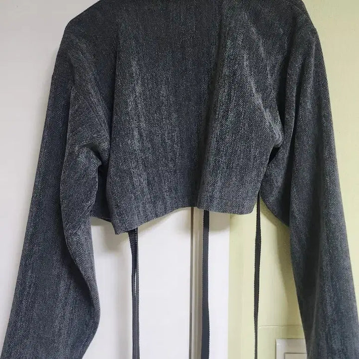[BUNJANG] Gosun Cropped Jeogori Herenbone Cardigan / (미사용 새상품)한땀한땀 [고선]저고리