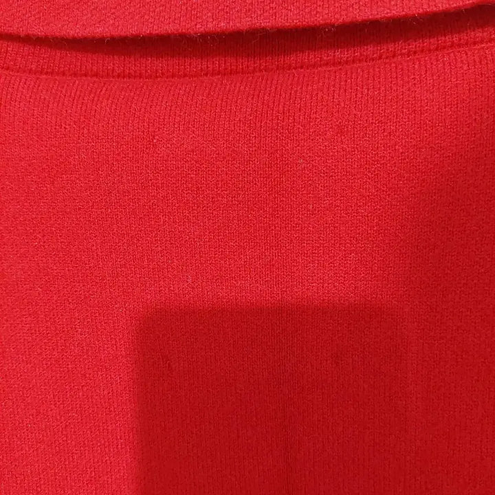 [BUNJANG] Red Long Cardigan Coat / 빨간색 롱 가디건 코트