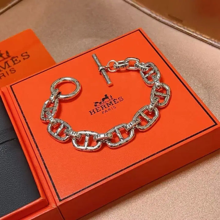 [BUNJANG] Hermes Chain Bracelet Silver / 에르메스  체인 팔찌 실버
