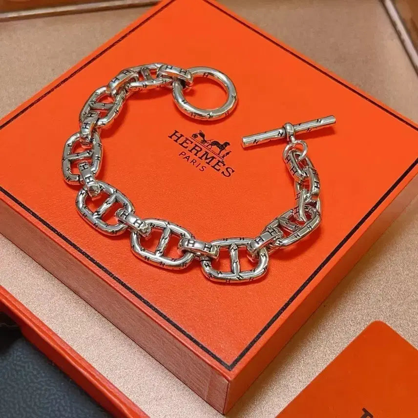 [BUNJANG] Hermes Chain Bracelet Silver / 에르메스  체인 팔찌 실버