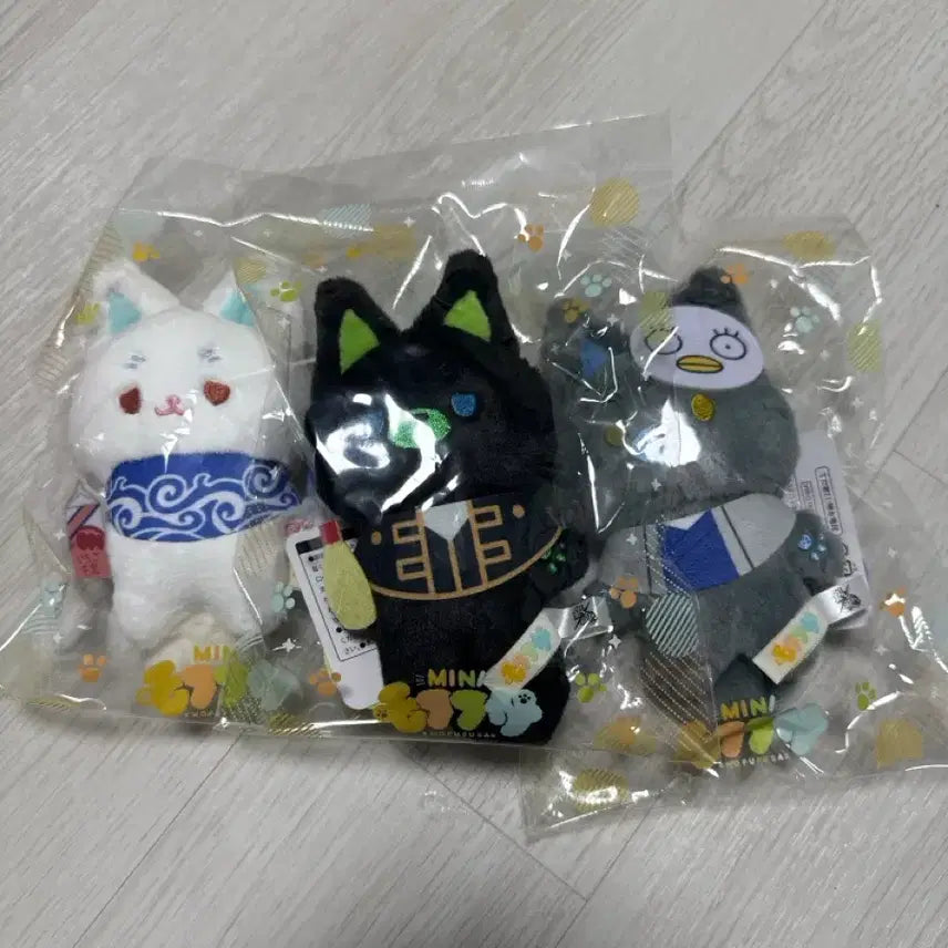 [BUNJANG] Gintama Mini Plush Bundle Set (Gintoki, Hijikata, Katsura) - Sealed / 미니모후 긴토키, 히지카타, 카츠라 일괄 은혼 미개봉