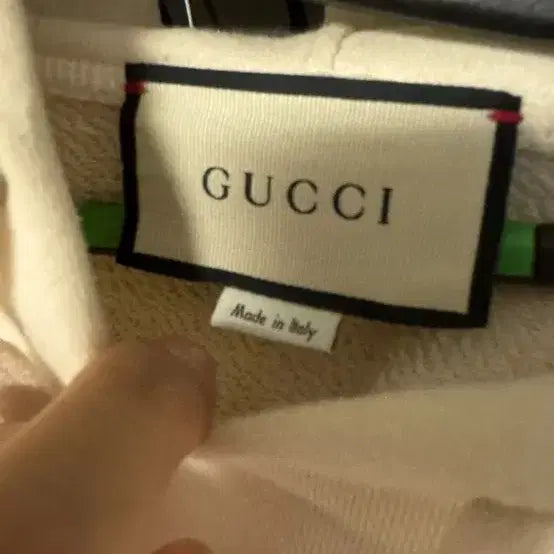 [BUNJANG] Gucci Deer Embroidery Hoodie Ivory / 구찌 사슴 자수 후드티 아이보리