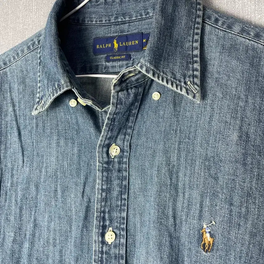 [BUNJANG] Polo Ralph Lauren Classic Fit Denim Shirt / [M] 폴로 랄프로렌의 클래식핏 데님 셔츠