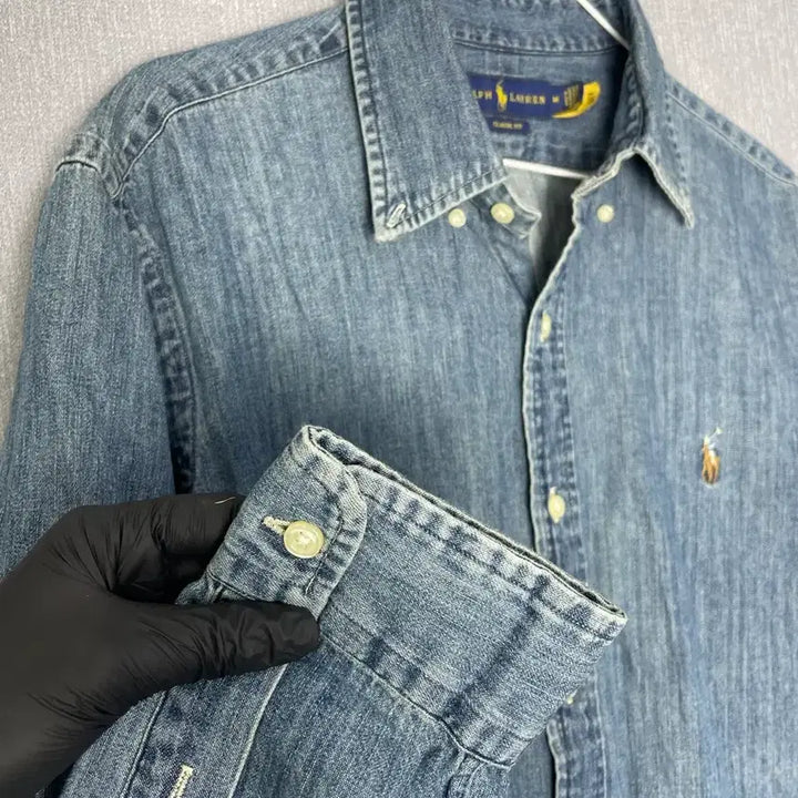 [BUNJANG] Polo Ralph Lauren Classic Fit Denim Shirt / [M] 폴로 랄프로렌의 클래식핏 데님 셔츠