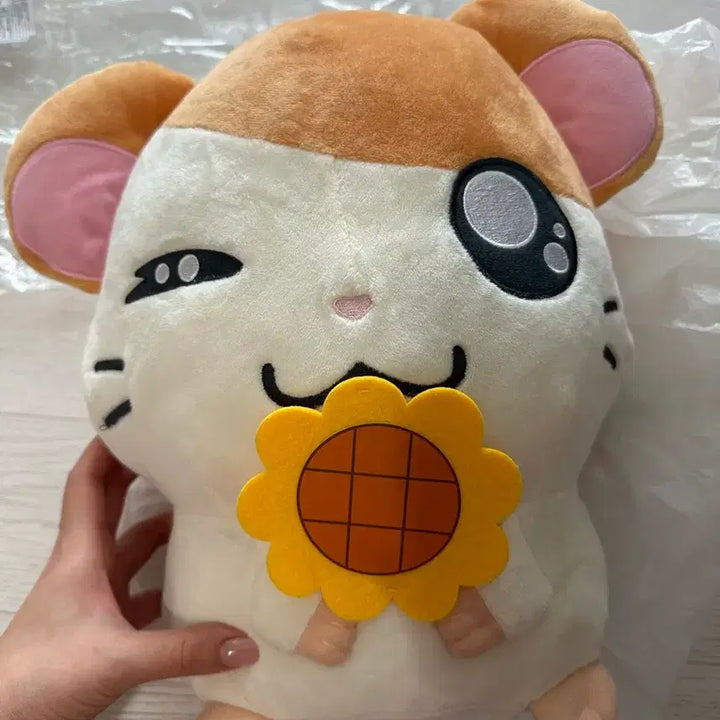 [BUNJANG] Hamtaro Large Plush + Hamtaro Handkerchief Bundle / 방가방가 햄토리 대형 인형+햄토리 손수건 일괄판매