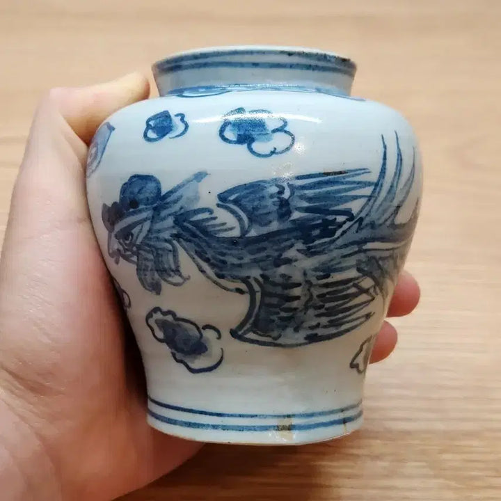 [BUNJANG] Bunwon Blue-and-White Porcelain Phoenix Vase / 분원 청화백자봉황문소호