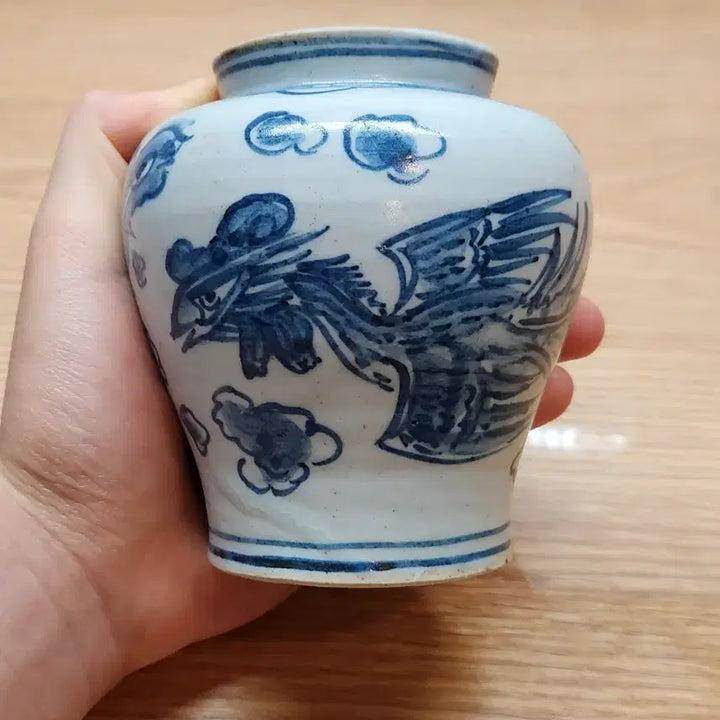 [BUNJANG] Bunwon Blue-and-White Porcelain Phoenix Vase / 분원 청화백자봉황문소호