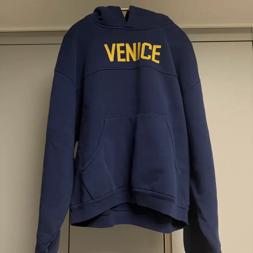 [BUNJANG] ERL Venice Football Hoodie Blue / [L] ERL 베니스 풋볼 후디 블루