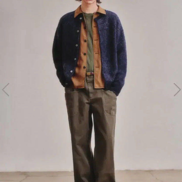 [BUNJANG] ARTIFIACTS Mohair Cardigan Deep Navy 2XL / 아트이프액츠/모헤어가디건 딥네이비/2XL