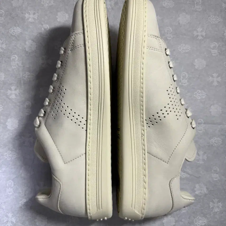 [BUNJANG] Tom Ford Warwick Leather Sneakers Marble Cream Size 7.5 / [7.5] 톰포드 워릭 레더 스니커즈