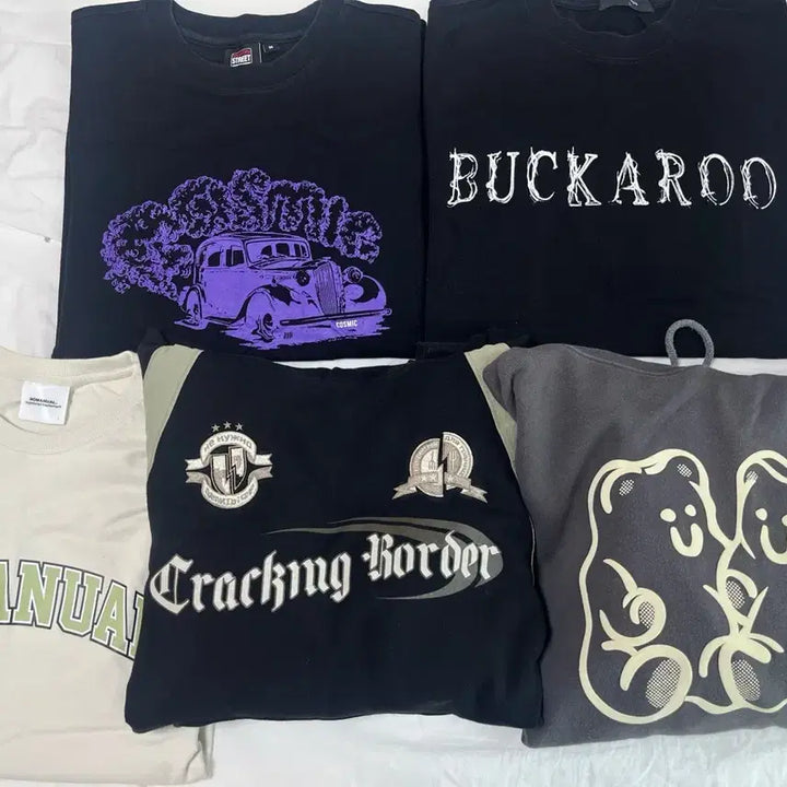 [BUNJANG] Various Graphic T-Shirts and Hoodies (NOMANUAL, COSMIC, etc.) / 티셔츠/후드티 모음 (NOMANUAL, COSMIC 등등)