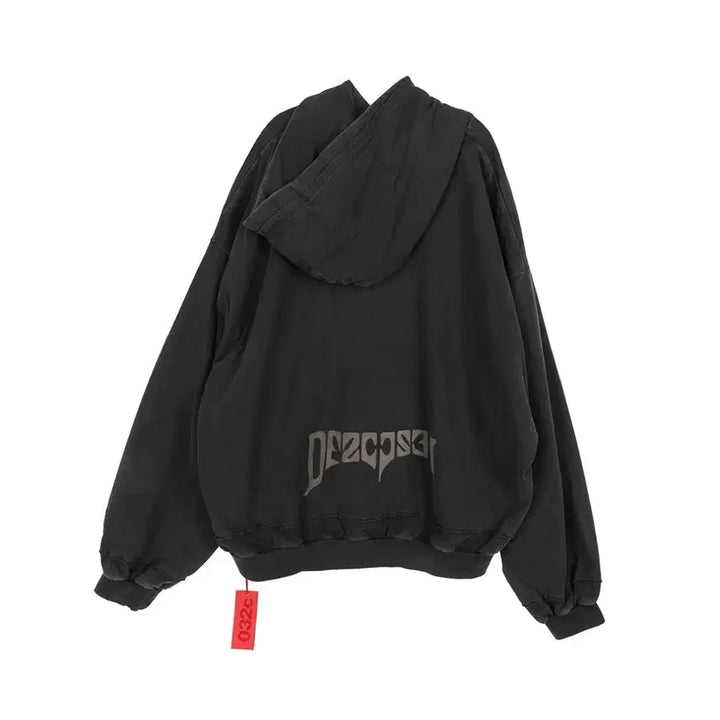 [BUNJANG] 032C Psychic Layered Bubble Hoodie Washed Black XS / [XS] 032C 사이킥 레이어드 버블 후디 워시드블랙