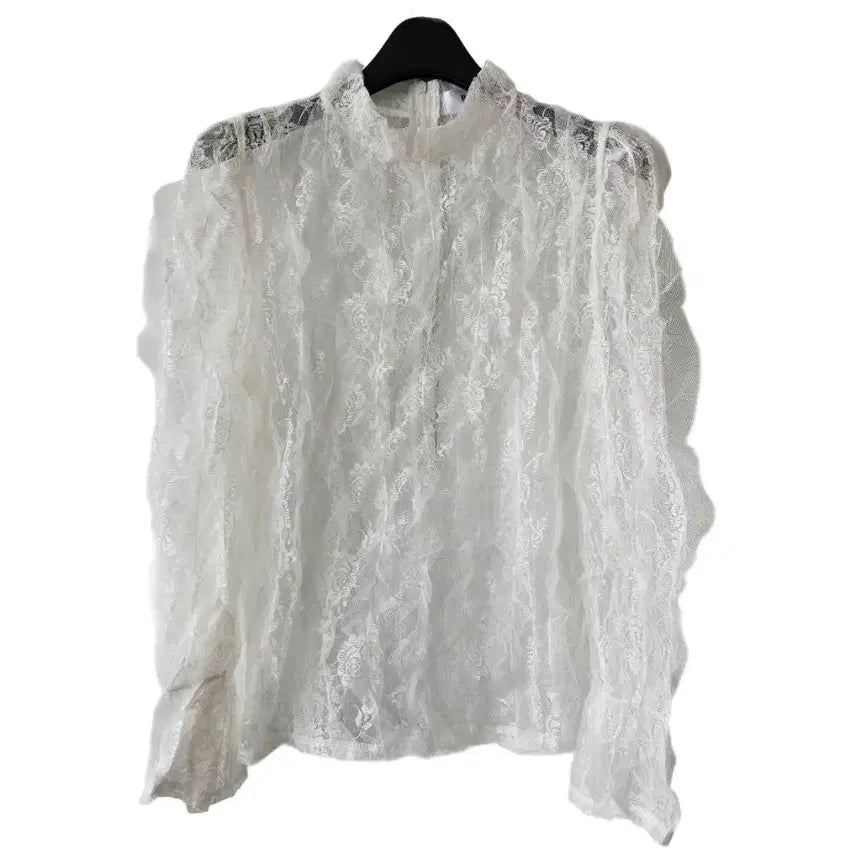 [BUNJANG] White See-Through T-Shirt / S/화이트 시스루 티셔츠/새제품