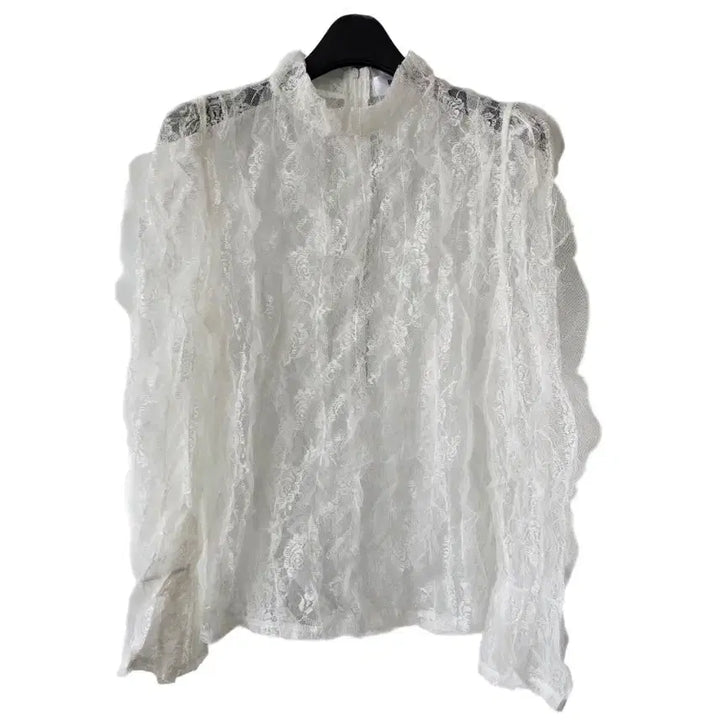 [BUNJANG] White See-Through T-Shirt / S/화이트 시스루 티셔츠/새제품