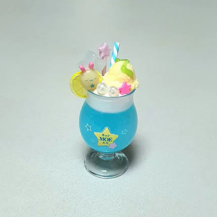 [BUNJANG] Gacha Cream Soda Parfait Miniature Figure Set / 가챠 크림 소다 파르페 음료 디저트  미니어처 피규어