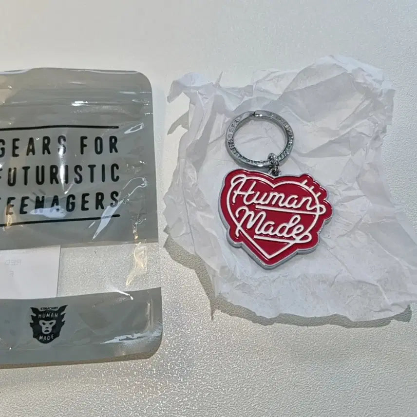 [BUNJANG] Human Made Heart Keyring Red / 휴먼메이드 하트 키링 레드
