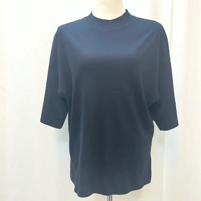 [BUNJANG] Hansome Basic Loose Fit Short Sleeve T-Shirt Navy / 한섬 반팔 티셔츠 네이비 82 / 새옷급 베이직 루즈핏