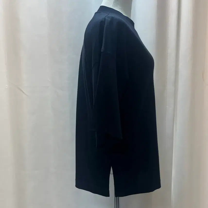 [BUNJANG] Hansome Basic Loose Fit Short Sleeve T-Shirt Navy / 한섬 반팔 티셔츠 네이비 82 / 새옷급 베이직 루즈핏
