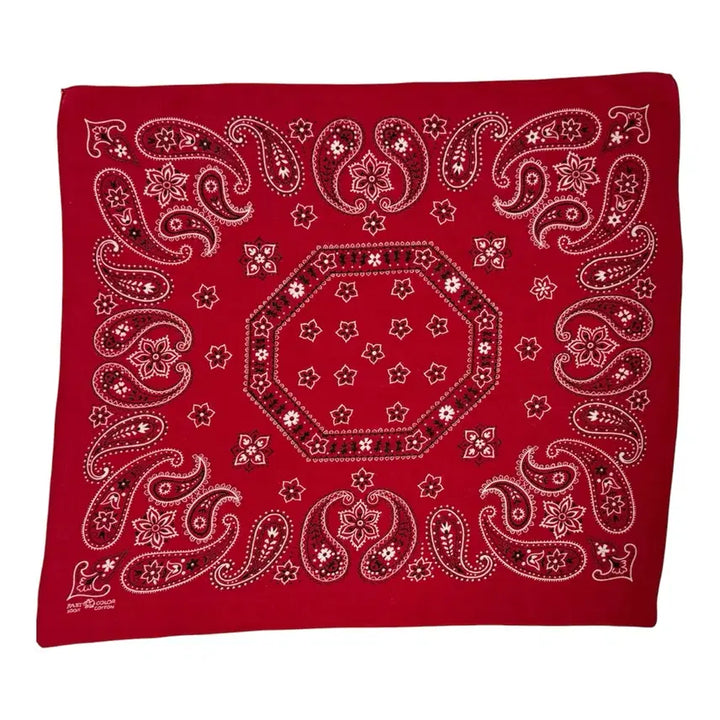 [BUNJANG] 60s-70s Elephant Red Paisley Bandana / 60-70s 엘리펀트 레드 페이즐리 반다나