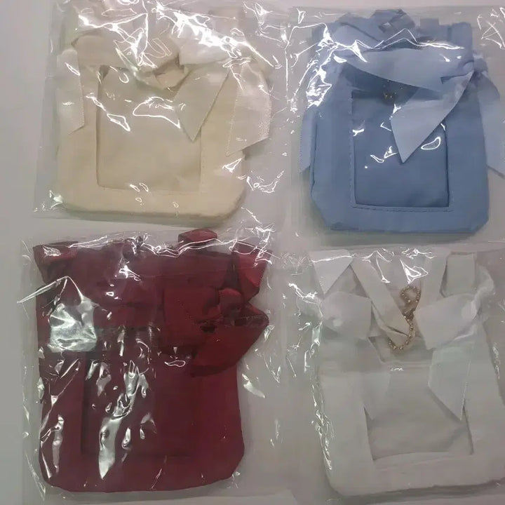 [BUNJANG] Maison de FLEUR Mini Clear Ita Bag Gacha Keyring Set / 메종드플뢰르 미니 클리어 토트백 이타백 가챠 4개 일괄