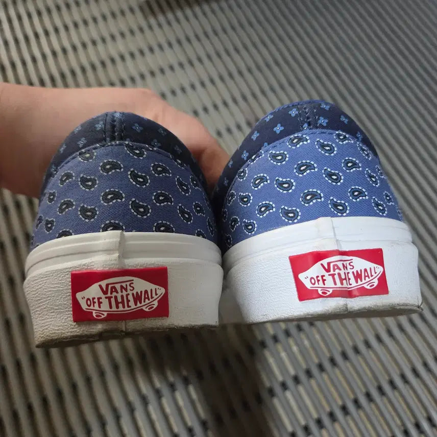 [BUNJANG] Vans Classic Slip-On Typrint Patchwork True Navy / 반스 클래식 슬립온 (타이프린트 패치워크 트루 네이비)