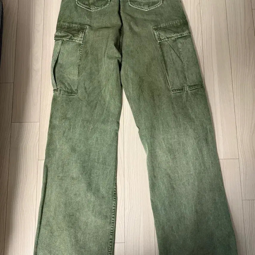 [BUNJANG] R13 Wide Cargo Pants Khaki / [28] r13 와이드레고 카고팬츠 카키 (nct 재현 애착바지)