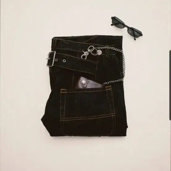 [BUNJANG] Newcheapchic Lazystitch Denim Pants / Newcheapchic dp Lazystitch denim pants