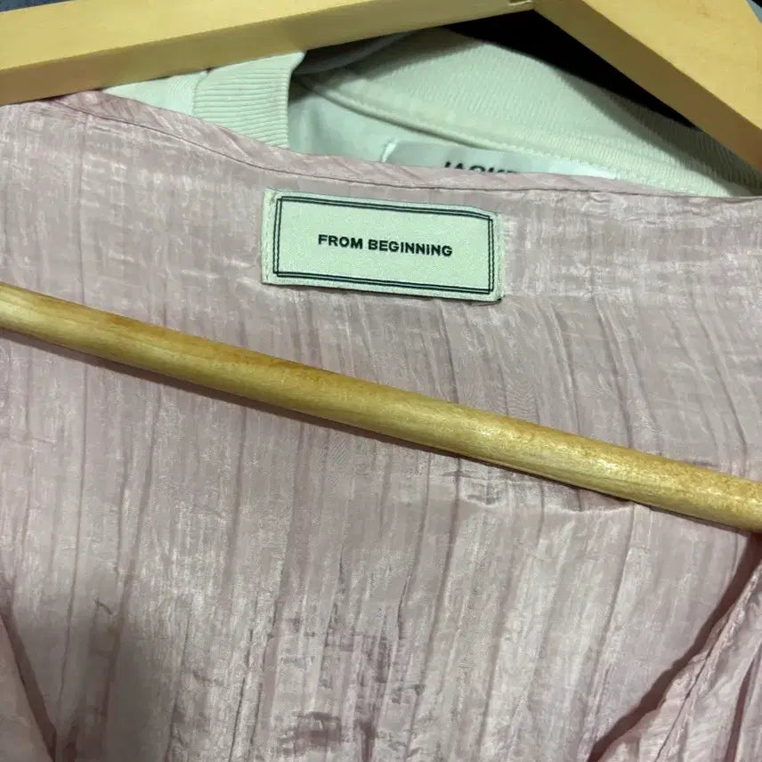[BUNJANG] From Beginning Satin Pleated Pink Dress / 프롬비기닝 제작 사틴주름 핑크원피스