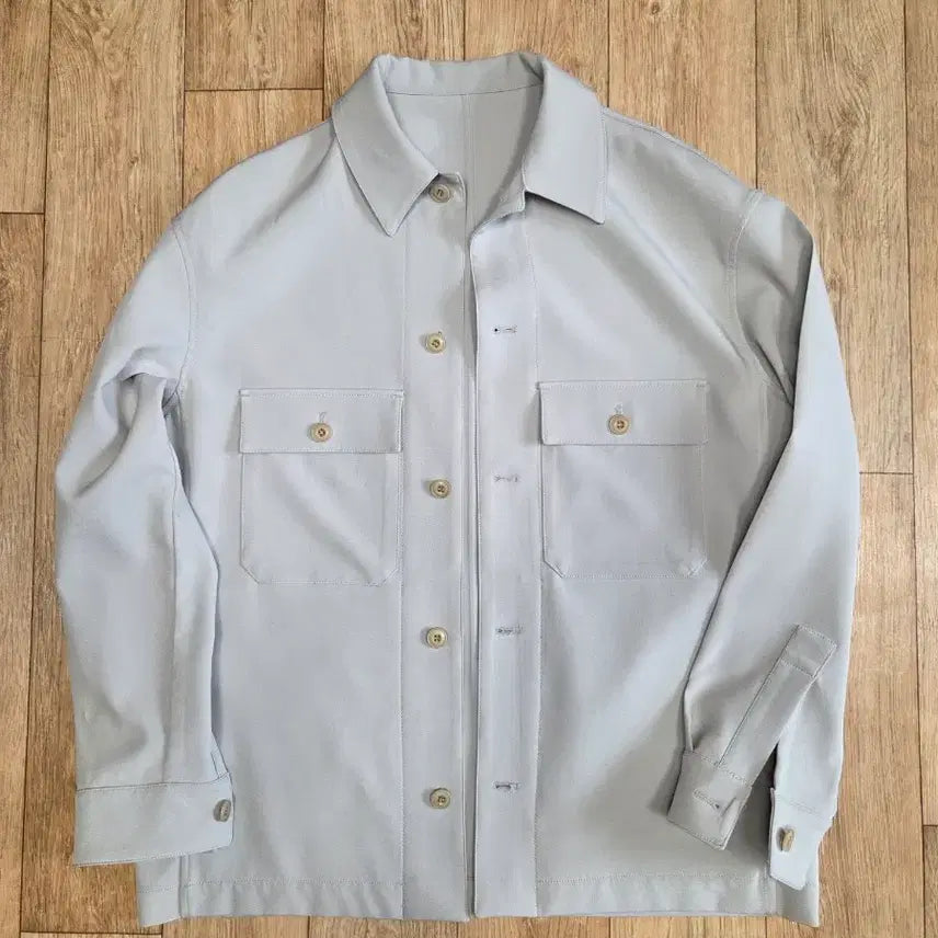 [BUNJANG] In Silence Drape Shirt Jacket Cream / 인사일런스 드레이프 셔츠 자켓 크림색