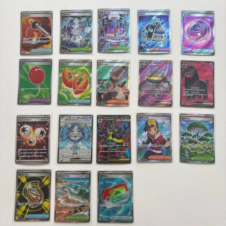 [BUNJANG] Pokemon Card SR Bundle Set (18 Cards) - Mega Lucario EX, Adventures in Hisui, etc. / 포켓몬 카드 SR 18장 일괄 (메가루카리오ex, 심향의 모험 등)