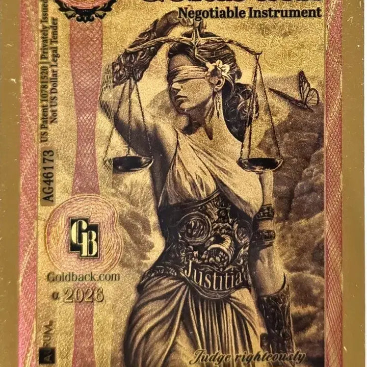 [BUNJANG] Goldback 1/4000oz 24K Pure Gold Card / Goldback 1/4000oz 24K 순금 카드