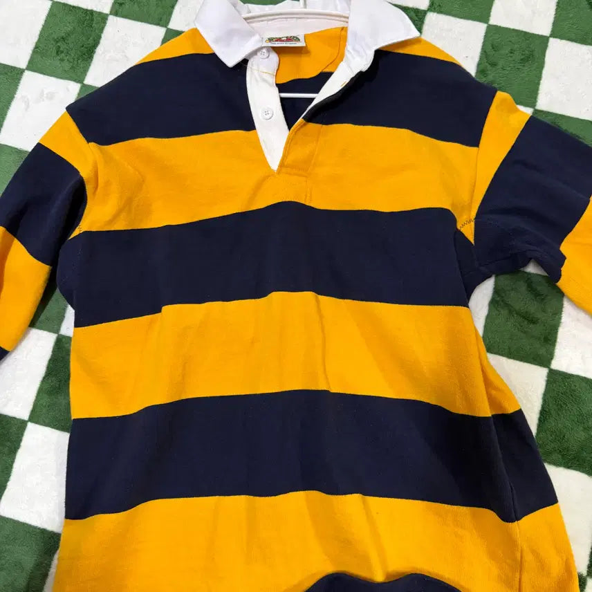 [BUNJANG] Barbarian Honeybee Rugby Shirt / 바바리안 럭비티 꿀벌 럭비티