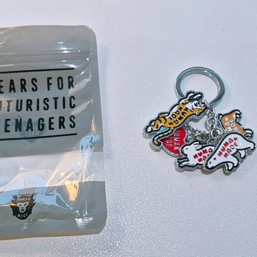 [BUNJANG] Human Made Animal Heart Keyring / 휴먼메이드 애니멀 하트 키링