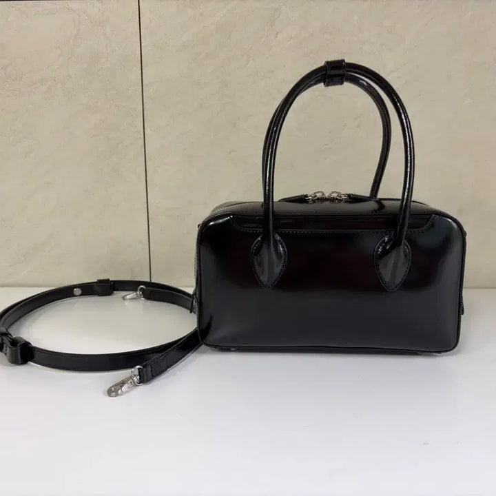 [BUNJANG] Demellier Medium Bowling Bag Black / 드메리엘 볼링백 미디움 블랙