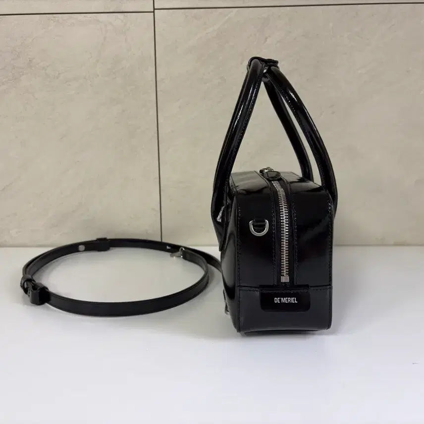 [BUNJANG] Demellier Medium Bowling Bag Black / 드메리엘 볼링백 미디움 블랙