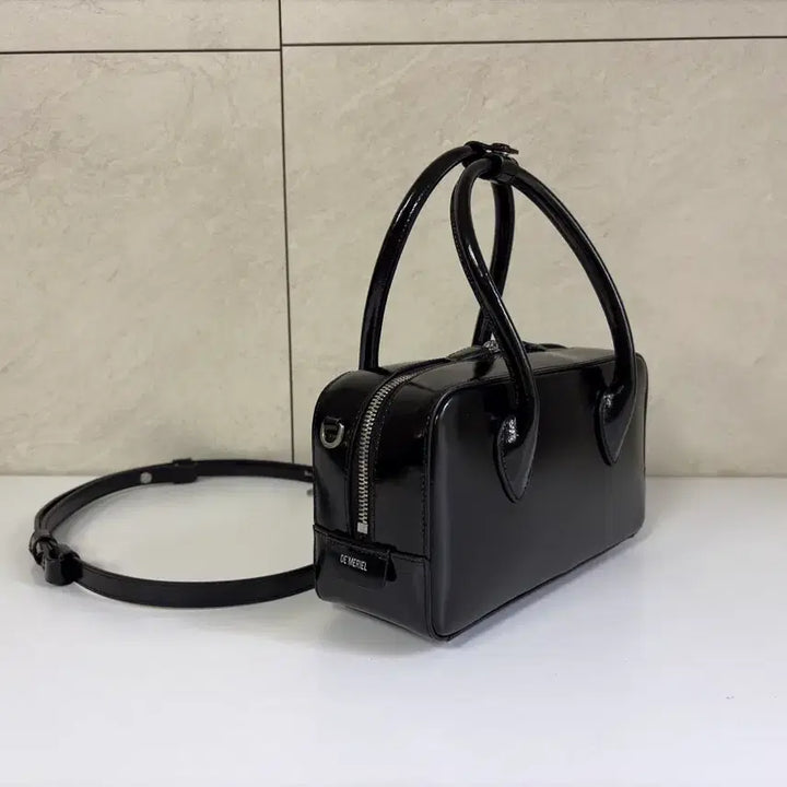[BUNJANG] Demellier Medium Bowling Bag Black / 드메리엘 볼링백 미디움 블랙