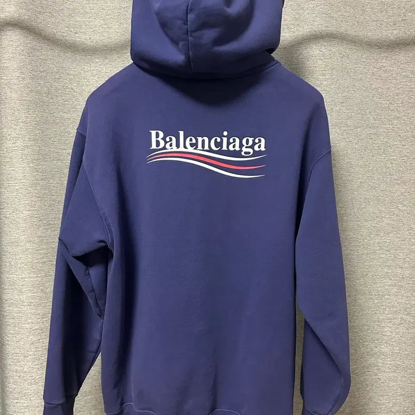 [BUNJANG] Balenciaga Wave Logo Hoodie Purple (M) / (주말할인) 발렌시아가 웨이브로고 후드티 퍼플 (M)
