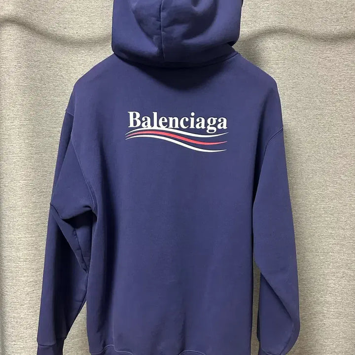 [BUNJANG] Balenciaga Wave Logo Hoodie Purple (M) / (주말할인) 발렌시아가 웨이브로고 후드티 퍼플 (M)